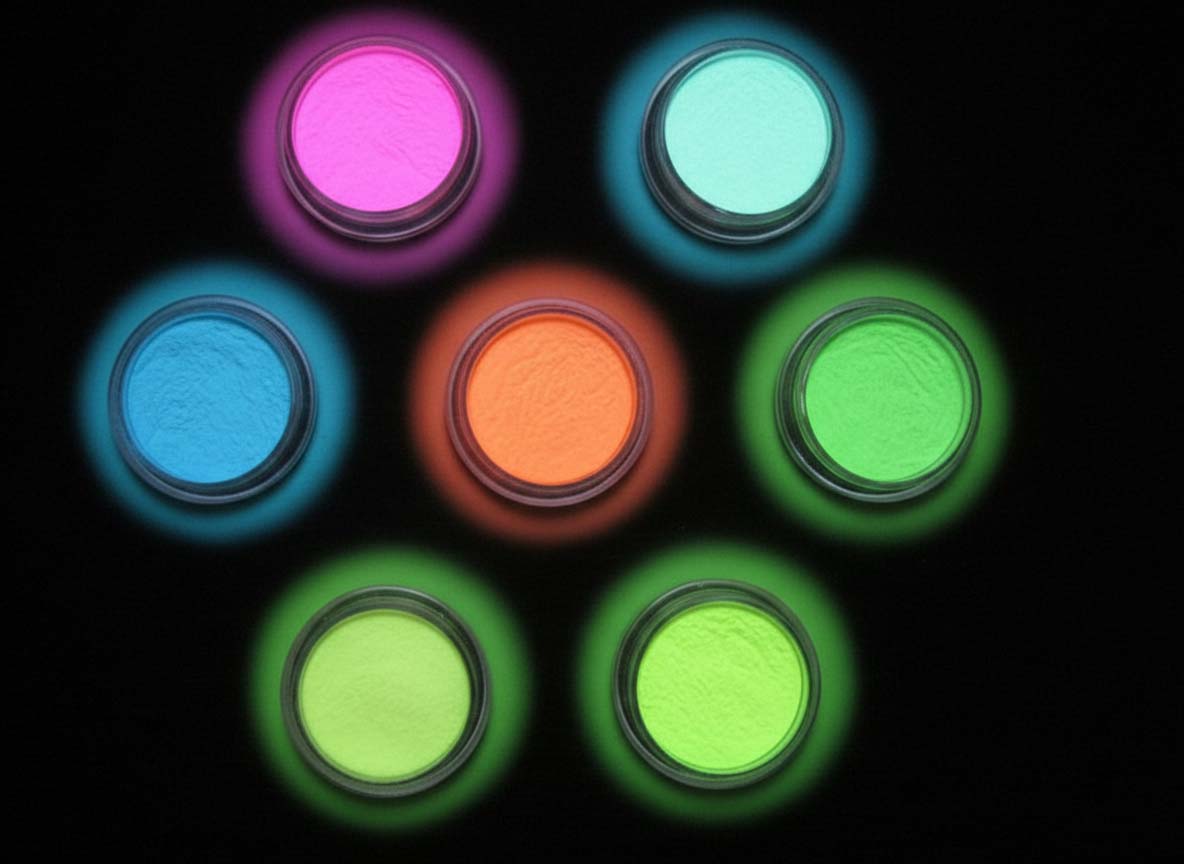 Fotoluminiscenční pigment NEON 4D - mix 7x 15g