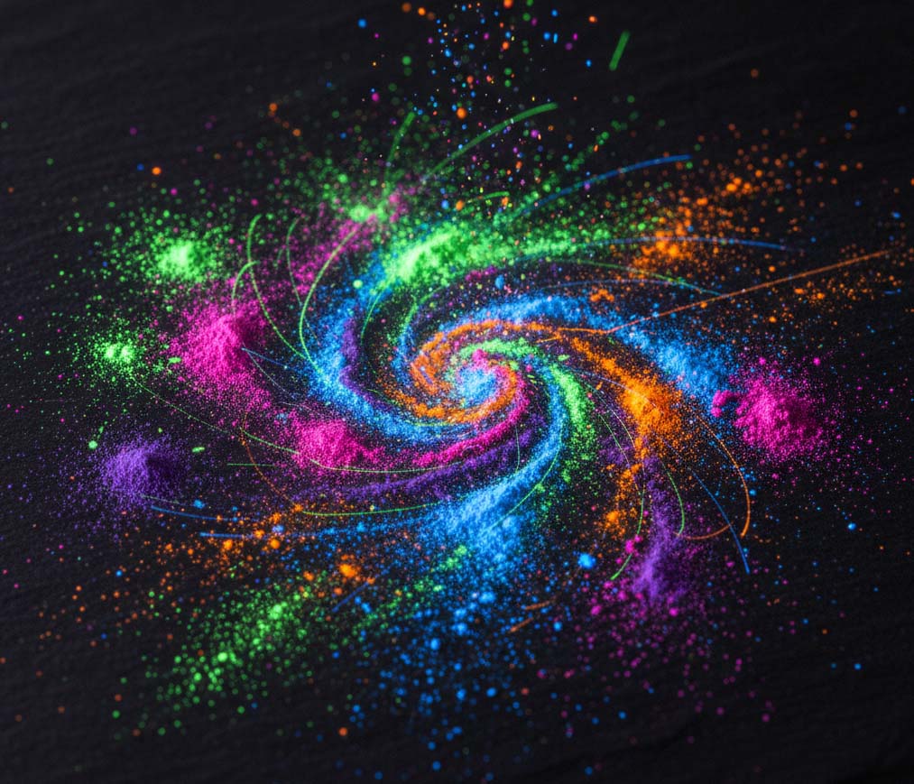 Fotoluminiscenční pigment NEON 4D - mix 7x 15g