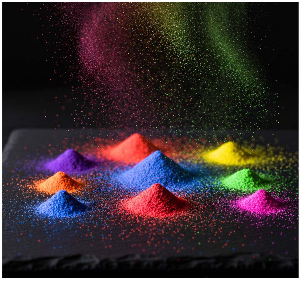 Fotoluminiscenční pigment NEON do vody 4D - mix 7x 15g